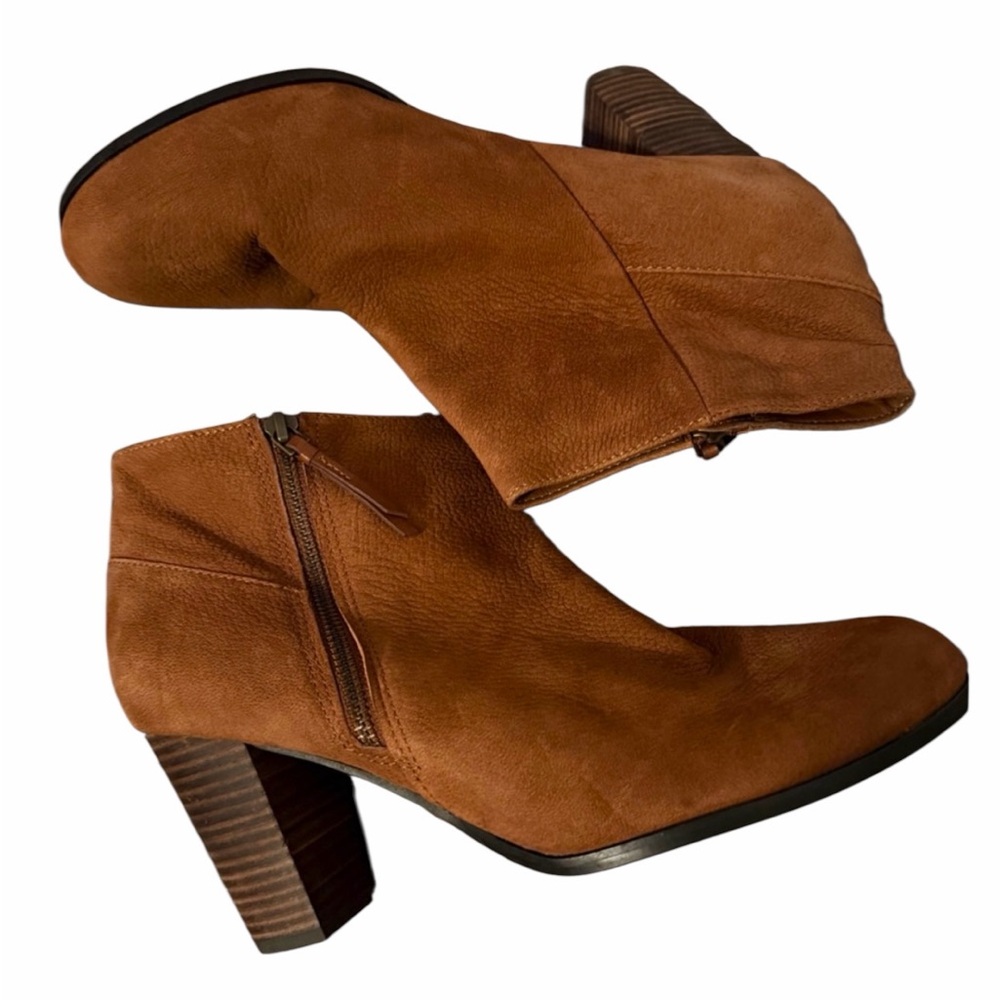 Cole Haan Camel Brown Suede Ankle Booties 10